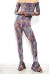 Mirrored Trumpet Flare Catsuit XS/S