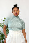 Mint Pleat Mockneck Top M/L