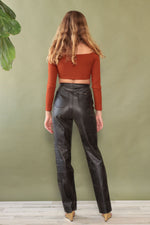 Frederick's Leatherette Stovepipe Pants S/M