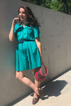 Teal Two Tone Romper M/L