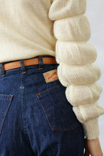 Marshmallow Sleeve Sweater XS-M