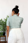 Mint Pleat Mockneck Top M/L