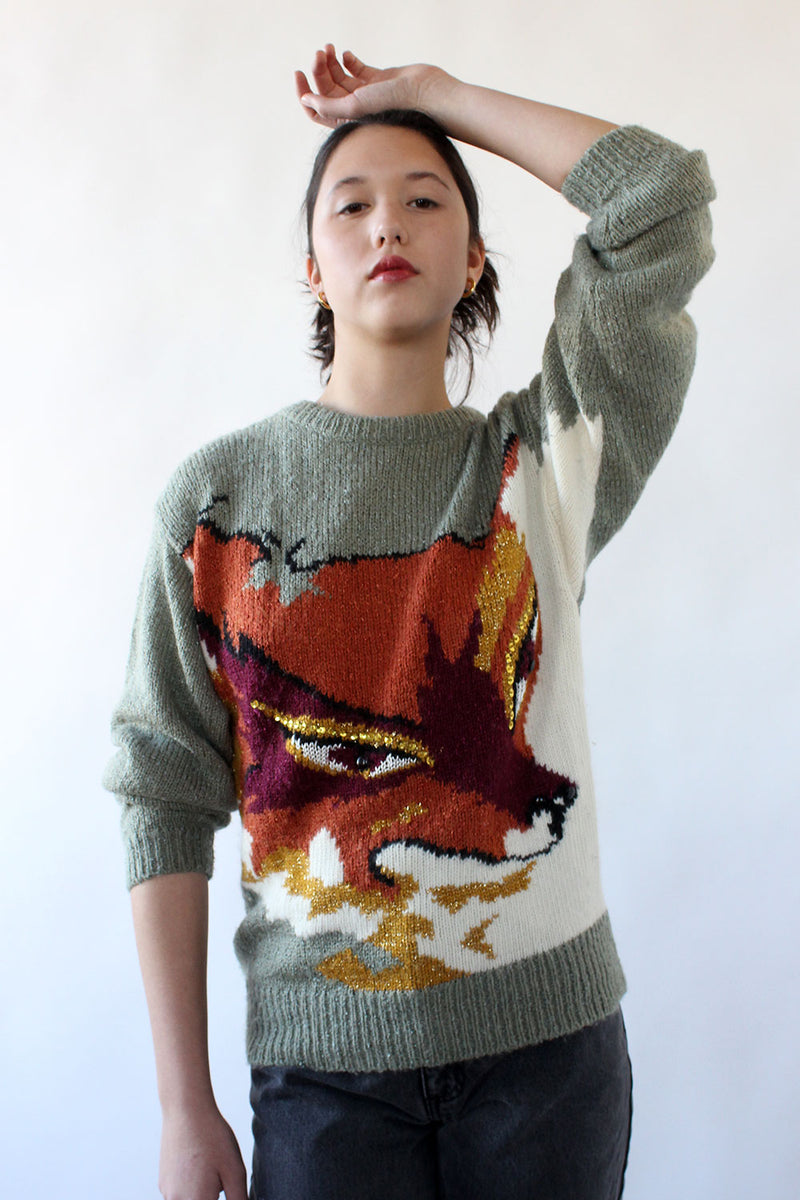 Foxy Face Sweater S/M