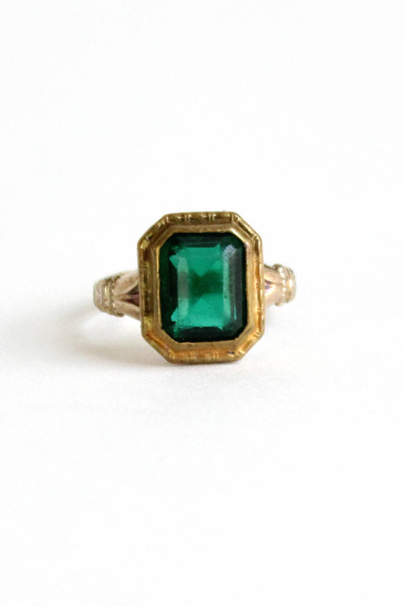 vintage green ring