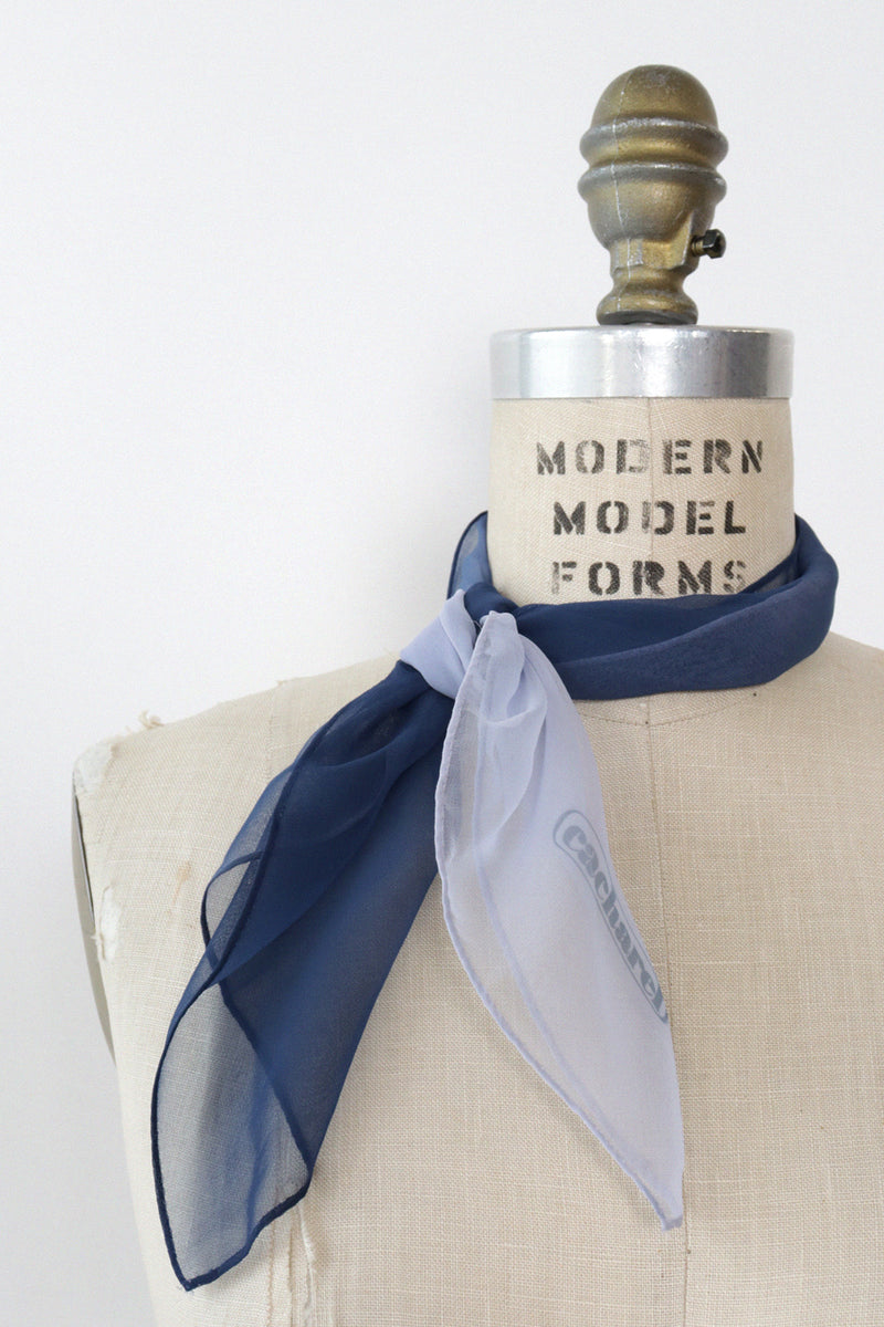 Navy Cacharel Ombré Scarf