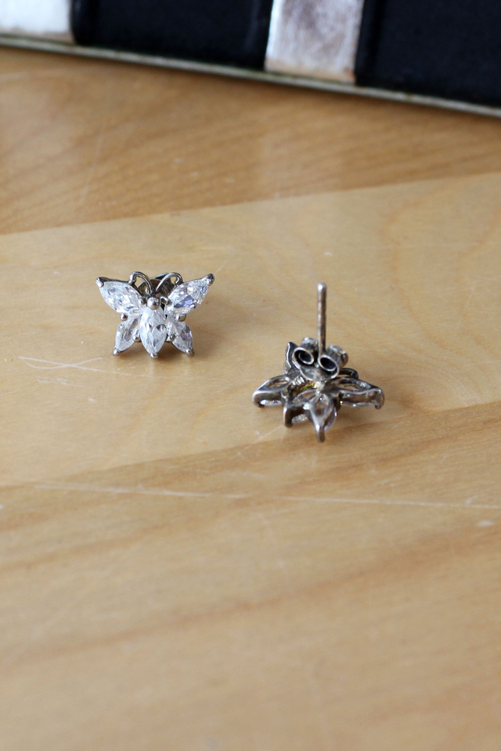 Crystal Butterfly Studs