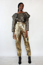 Golden Drop Sheer Blouse M/L