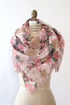 Carnation Floral Wool Shawl