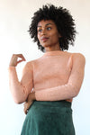 Peachy Pink Wool Sweater XS-M