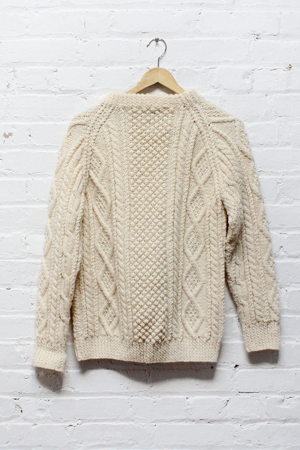 Irish Wool Handknit Sweater S/M