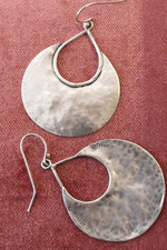 Sterling Silver Disc Earrings