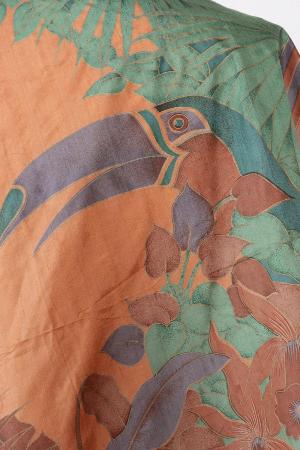 Tropical Silk Parrot Scarf