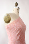Candy Pink Silk Chiffon One Shoulder Dress S/M