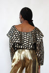 Golden Drop Sheer Blouse M/L