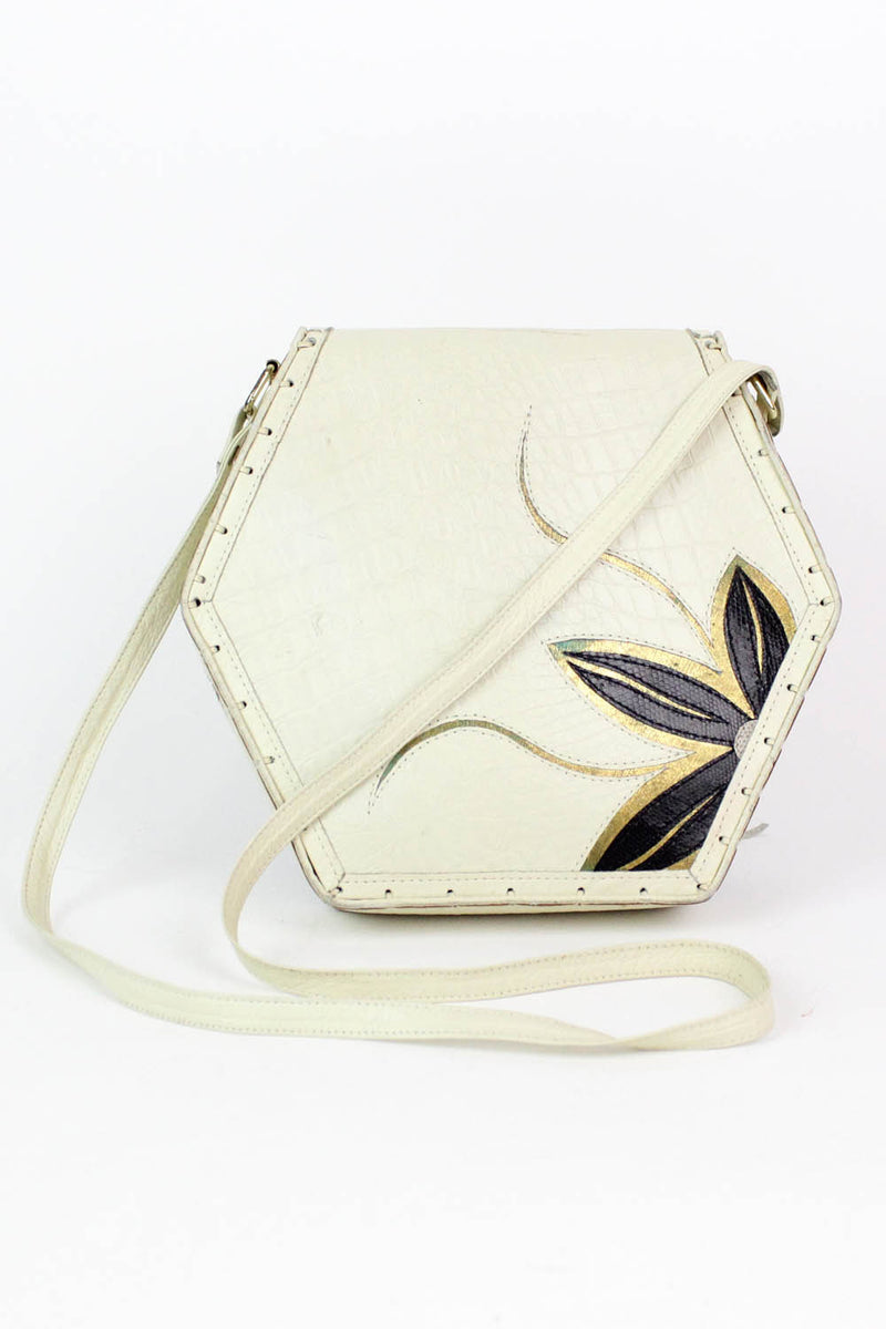 Mille Fiori Metallic Floral Boxy Crossbody Bag