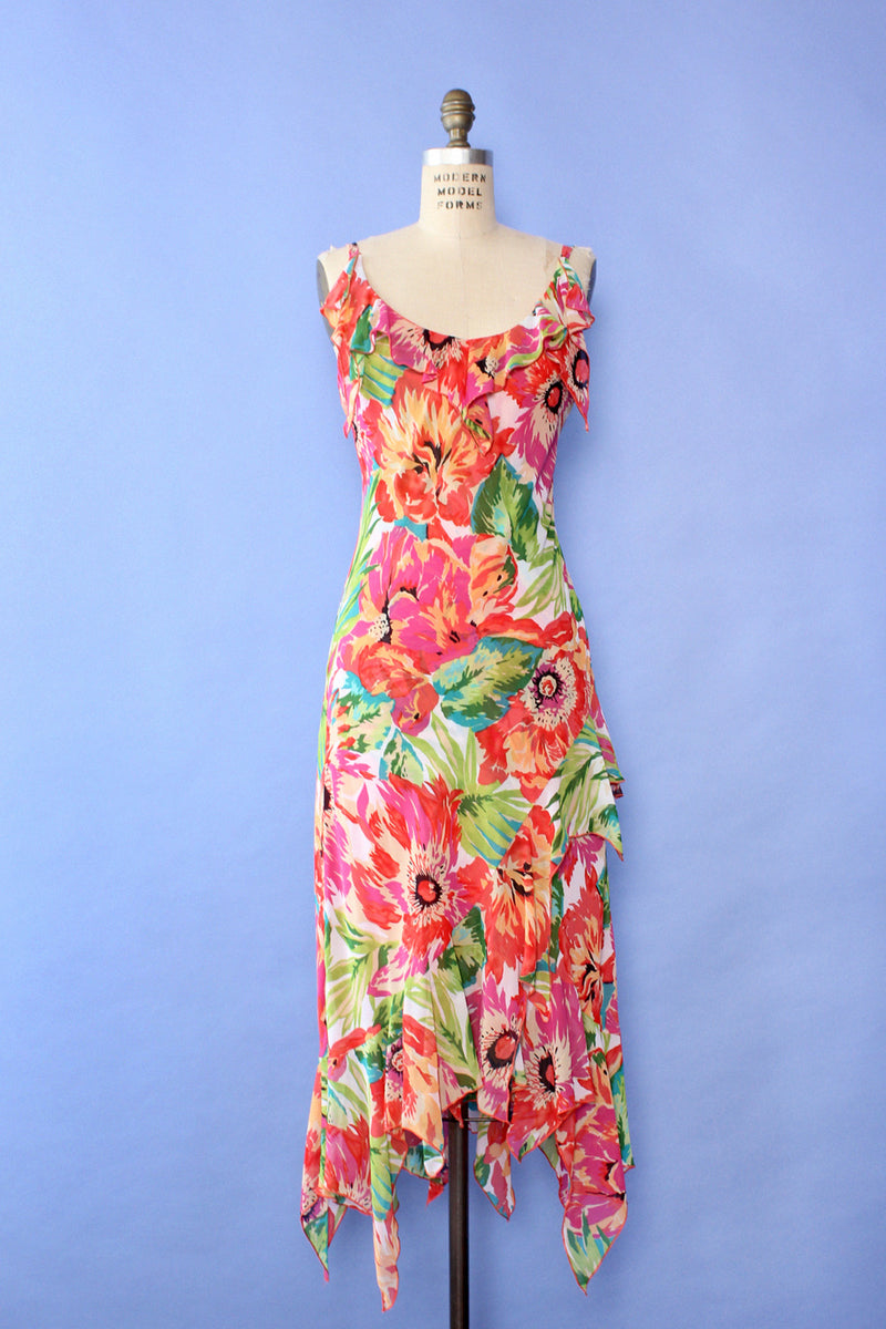 Juicy Floral Flutter Dress S/M