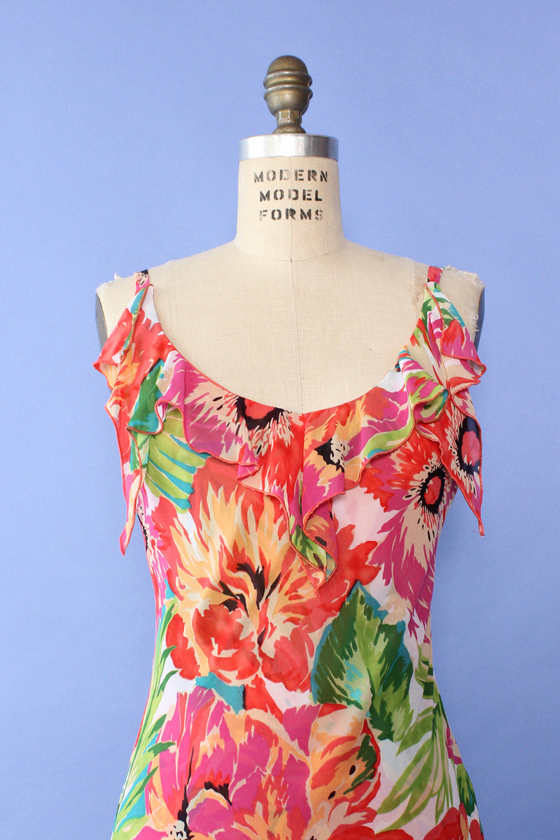 Juicy Floral Flutter Dress S/M