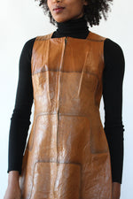 Peck & Peck Leather Zip Dress S