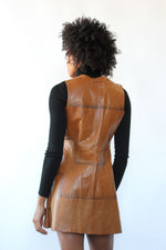 Peck & Peck Leather Zip Dress S