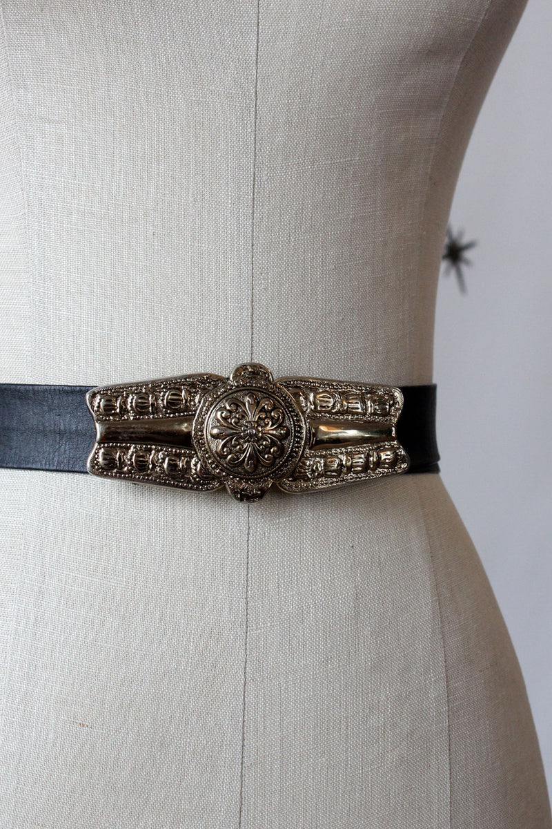 Gold Medallion Latch Belt