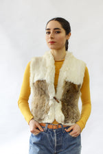 Woodland Rabbit Fur Vest S