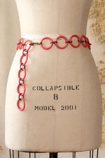 Pink Circle Chain Belt
