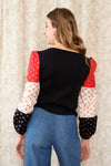 Patch Puff Sleeve Top S
