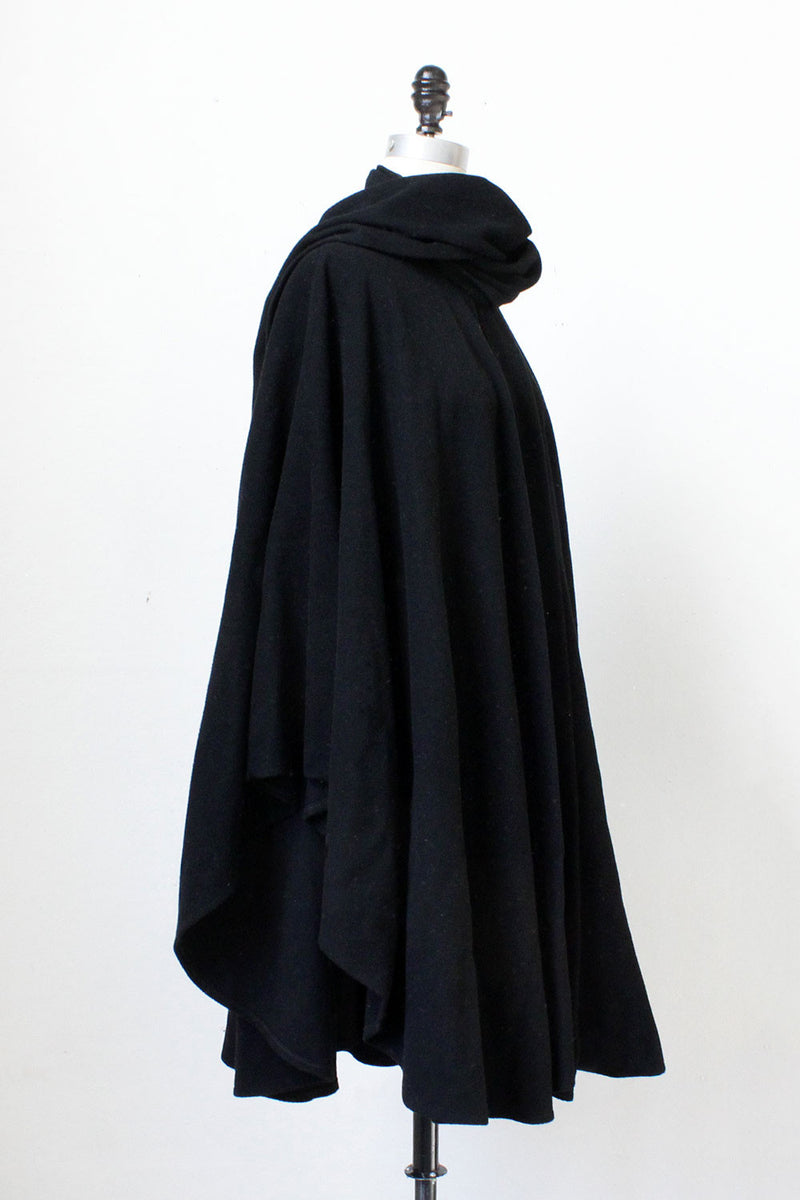Noir Poncho Cape