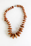 Wood Disc Bead Necklace