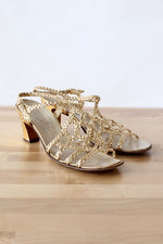 Golden Cage Sandals 7 1/2