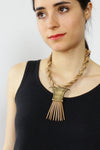 Braided Rope Fang Necklace