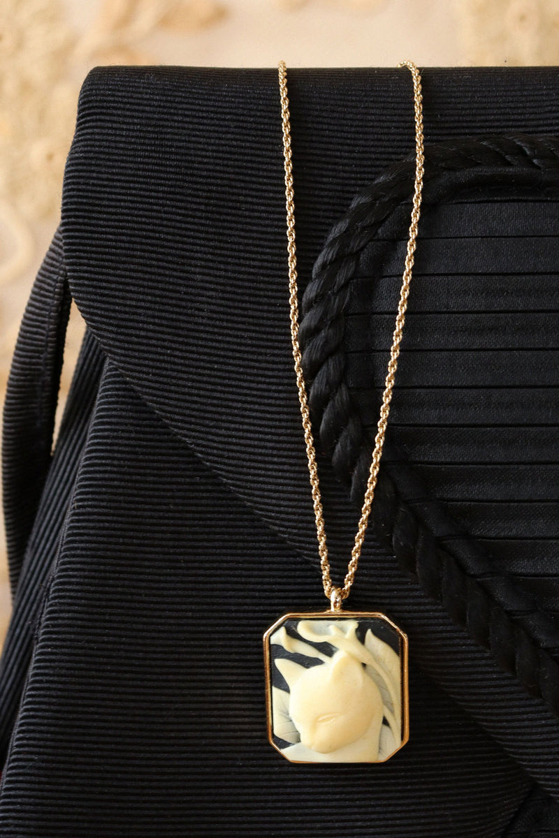 Coy Cat Pendant Necklace