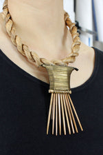 Braided Rope Fang Necklace