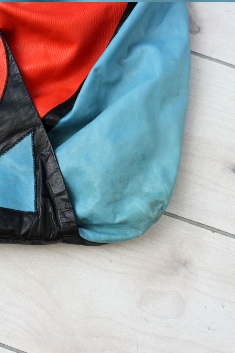 XL Slouchy Leather Abstract Bag