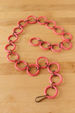 Pink Circle Chain Belt