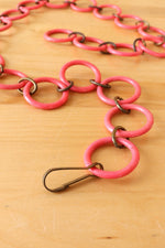 Pink Circle Chain Belt