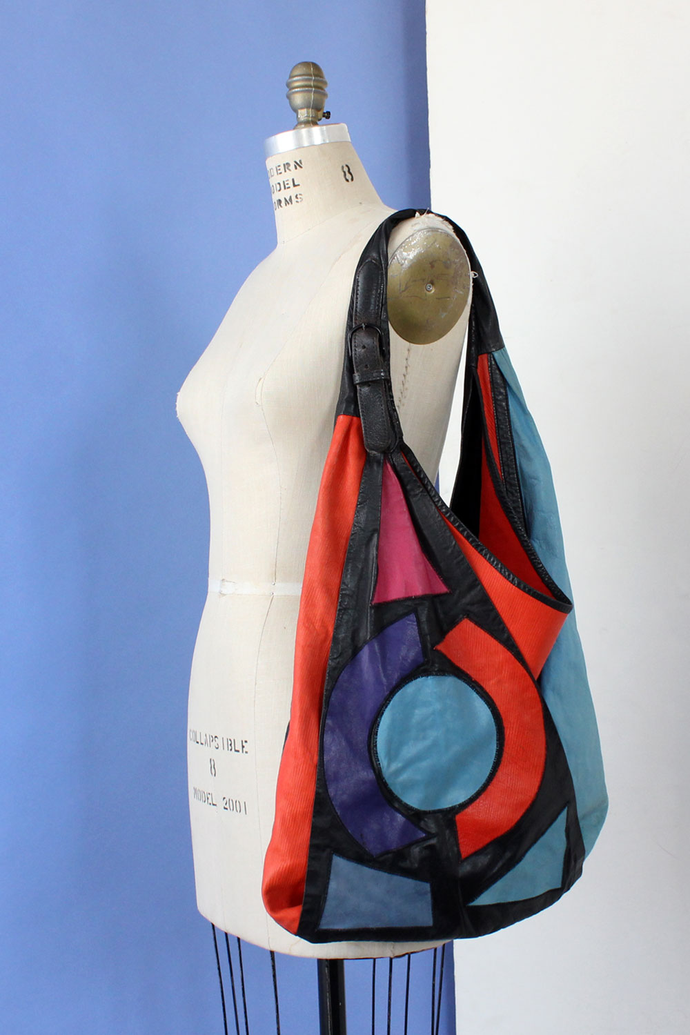 XL Slouchy Leather Abstract Bag