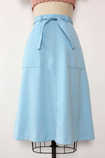 Sky Blue Wrap Skirt M/L