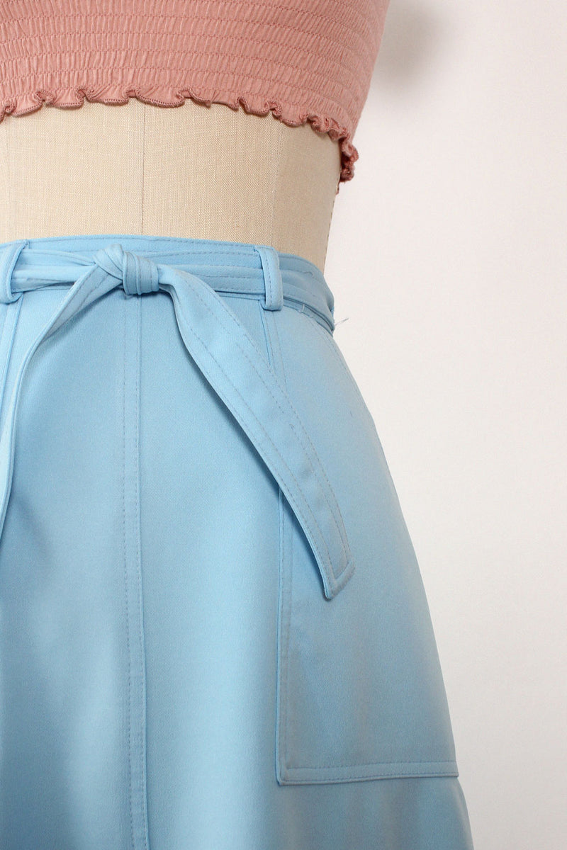 Sky Blue Wrap Skirt M/L