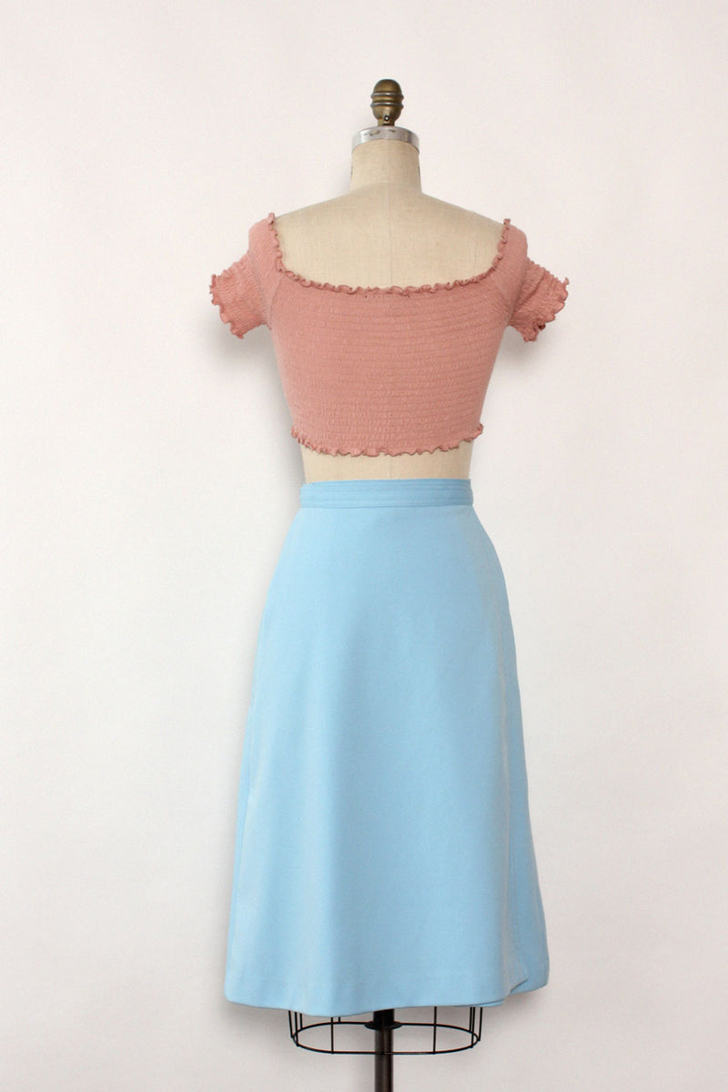 Sky Blue Wrap Skirt M/L