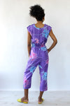 Purple Palm Jumpsuit M