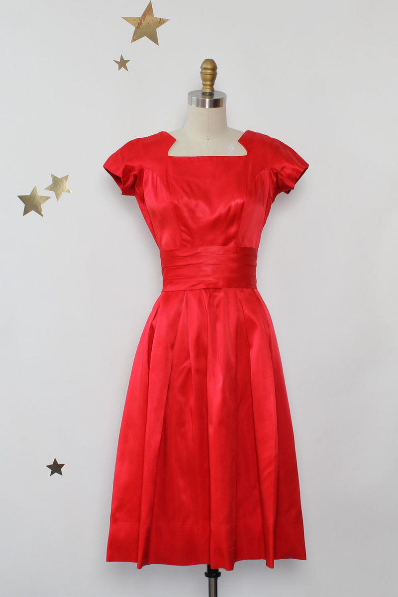 Gigi Young Ruby Satin Dress XS