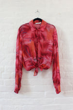 Christian Dior Sunset Sheer Silk Blouse M/L