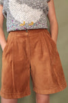 Armani Chestnut Suede Shorts S/M