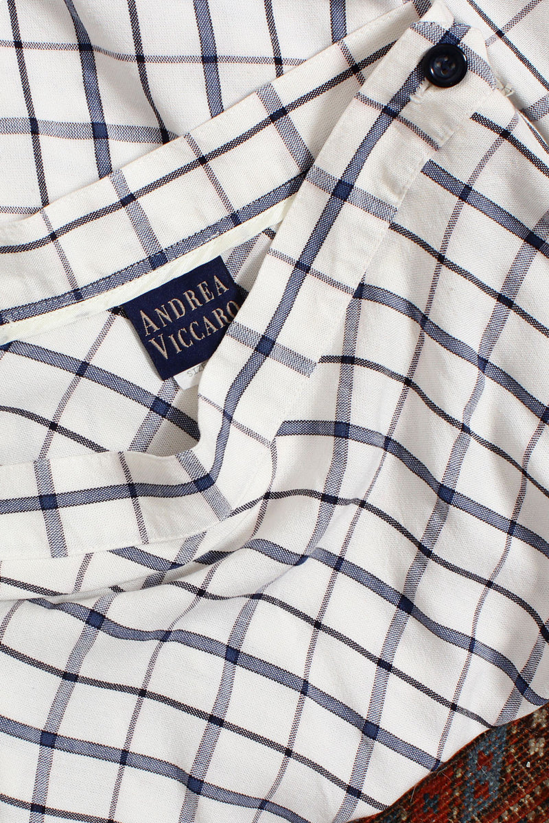 Windowpane Rayon Skirt S/M