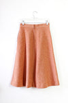 70s Peach Flare Skirt S