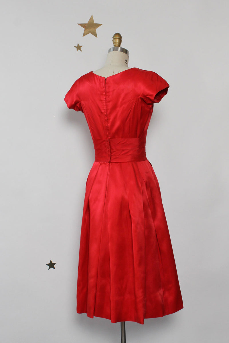 Gigi Young Ruby Satin Dress XS