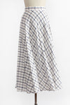 Windowpane Rayon Skirt S/M