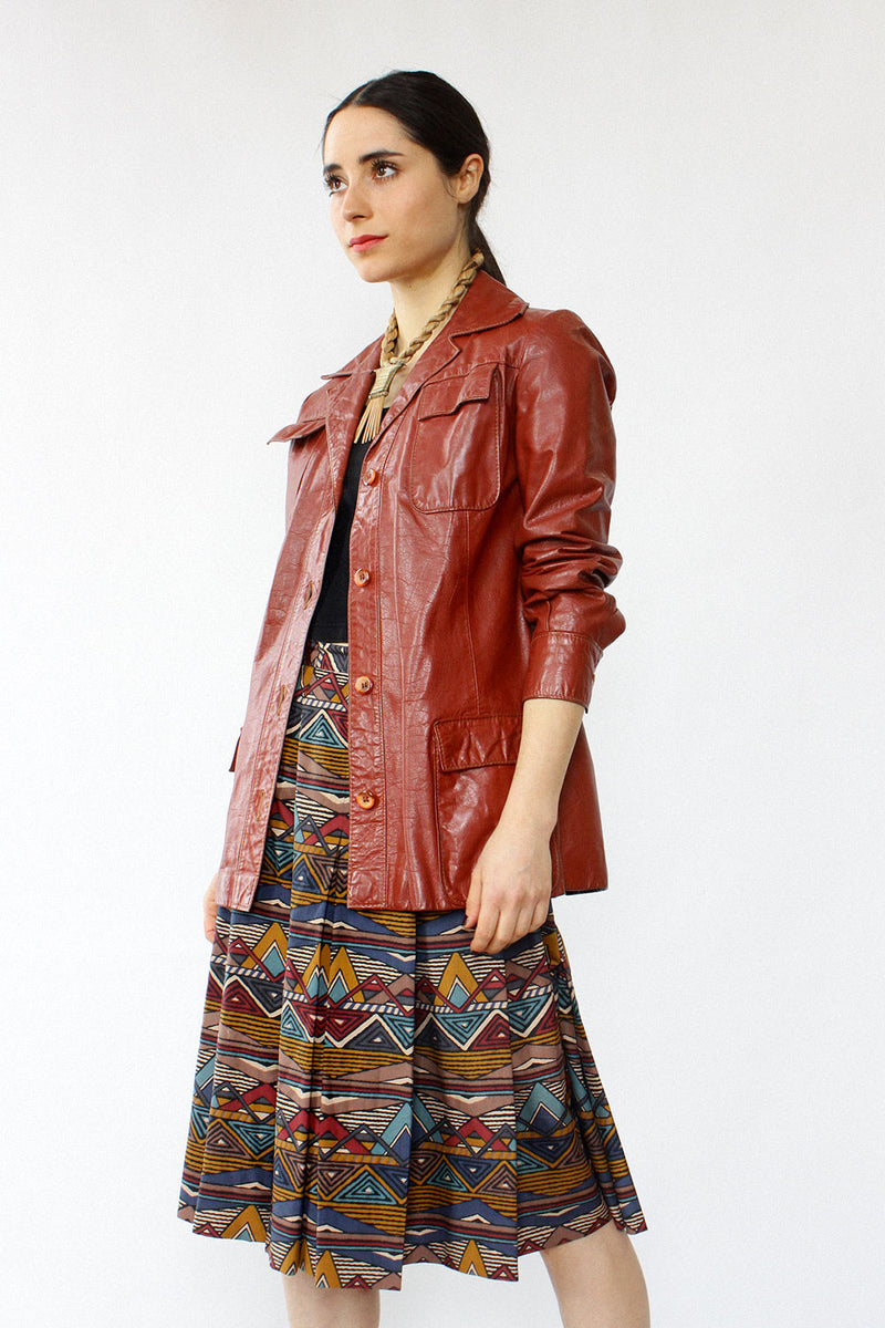 Brick Leather Jacket XS/S