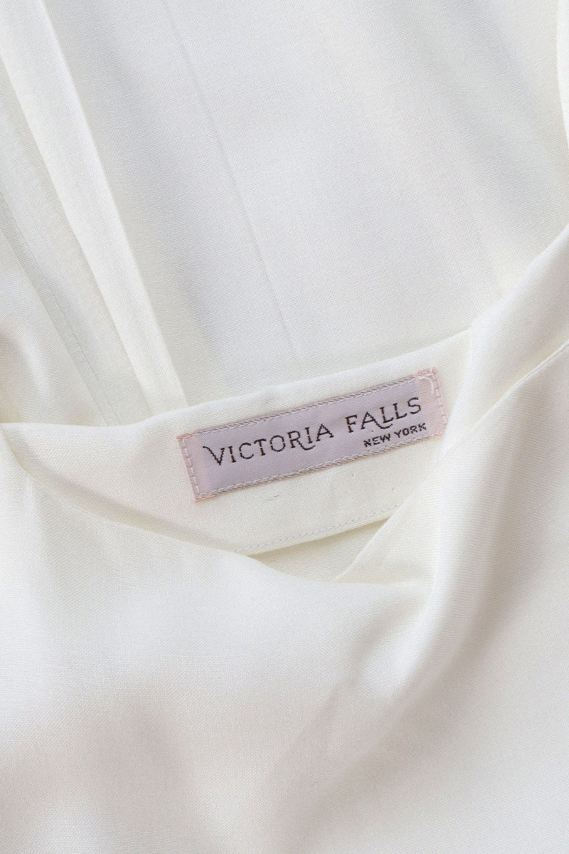 Victoria Falls Ivory Rayon Dress M/L